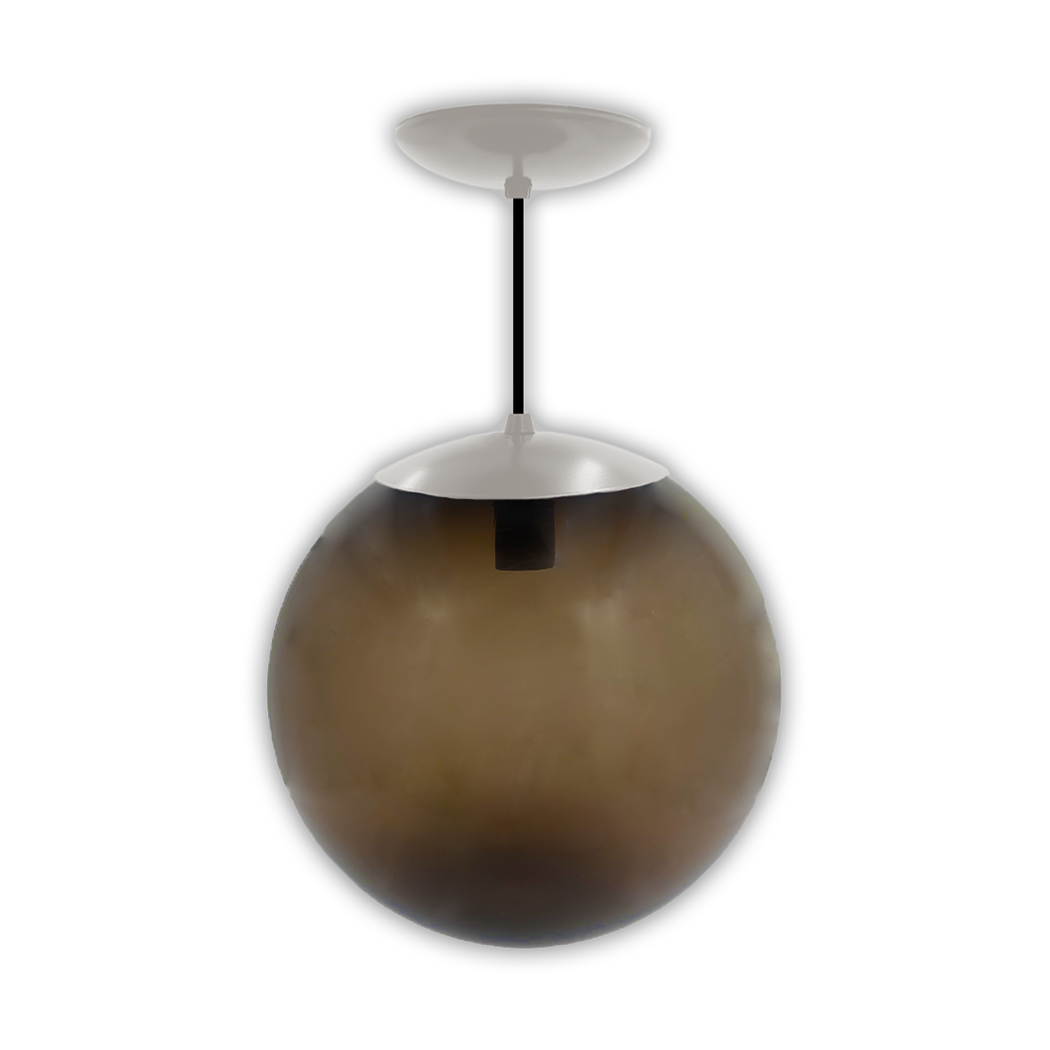 Smoke Acrylic Globe Pendant