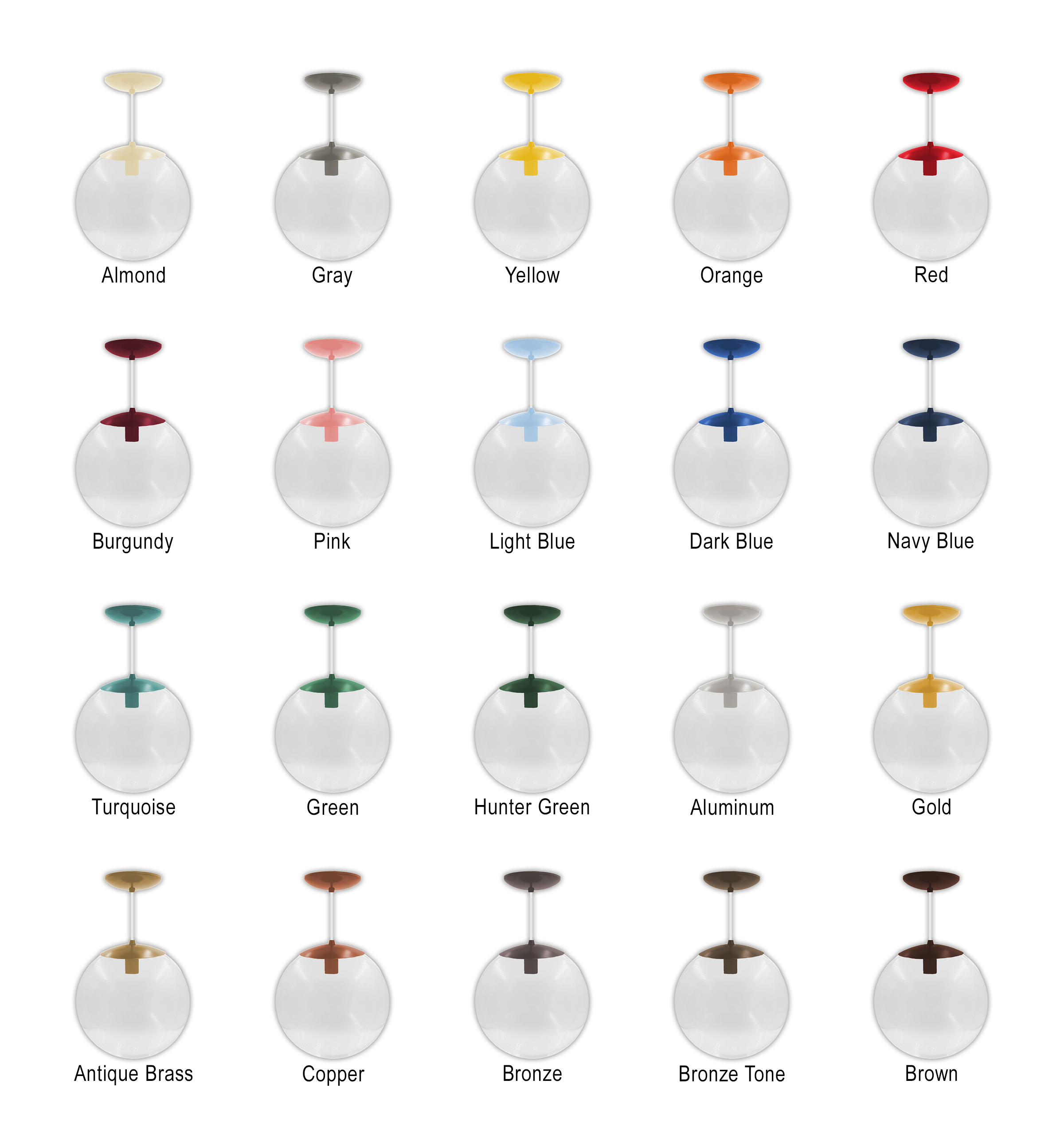 Clear Acrylic Globe Pendant - Image 4