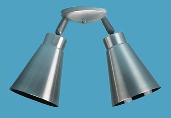 2 Tapered Bullet shades Ceiling Lighting Fixture