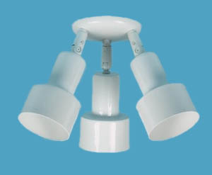3 Step shades ceiling mount with swivels