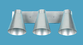 3 Tapered shades Wall Mount with swivels