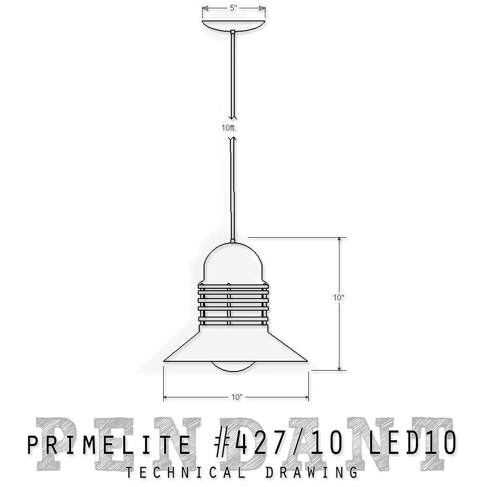 technical drawing #427/10 LED10