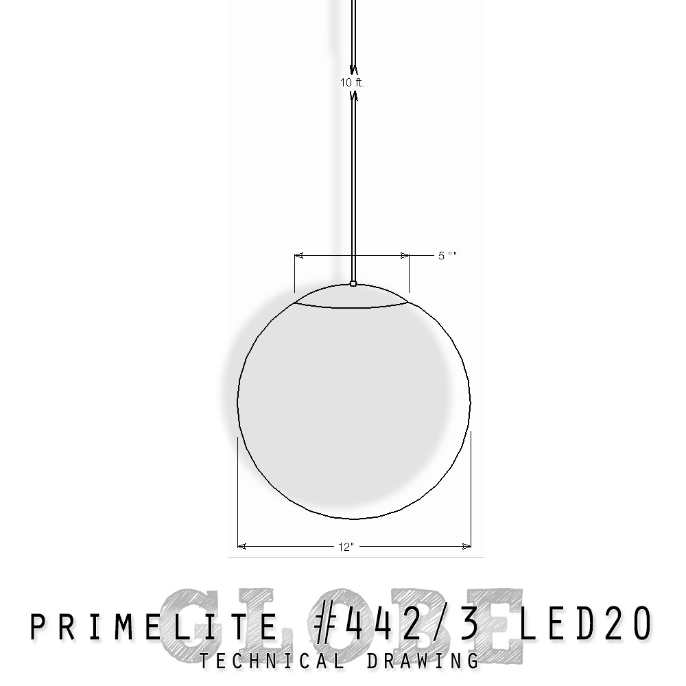 Globe Pendant #442 - Image 2