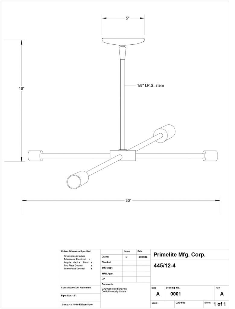 tech drawing pendant #445/4