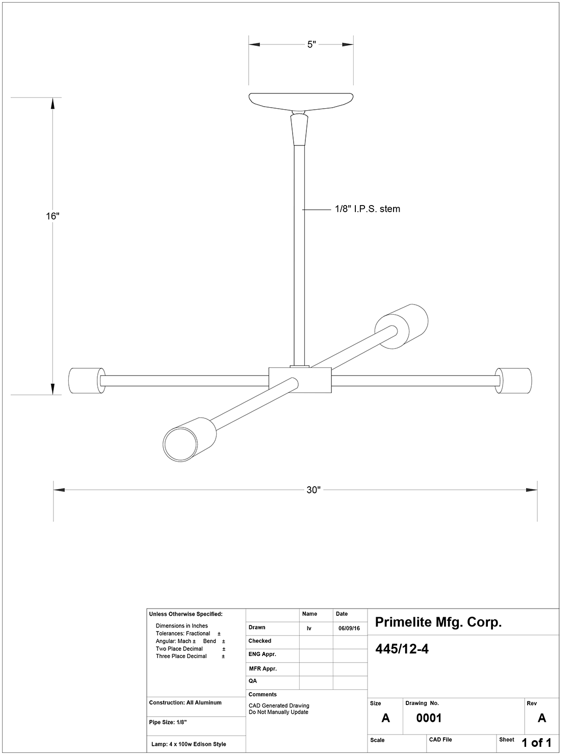 tech drawing pendant #445/4