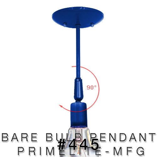 Bare Bulb Pendant #445 w/ 90 Degree Swivel