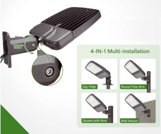 Bronze 4-in-1 Arm Mount Bracket Adapter for LED Light Fixtures