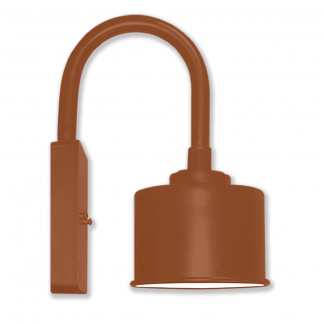 6" x 4" Can Light on Loop Arm Wall Bracket