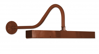 2' LED Linear Sign Light on Standard Gooseneck Arm