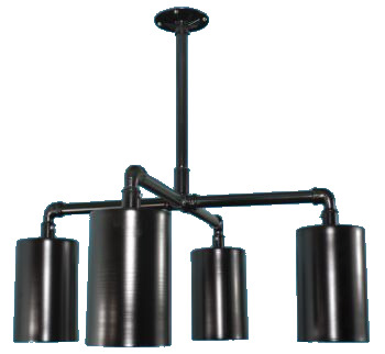 4 Light Industrial Can Pendant