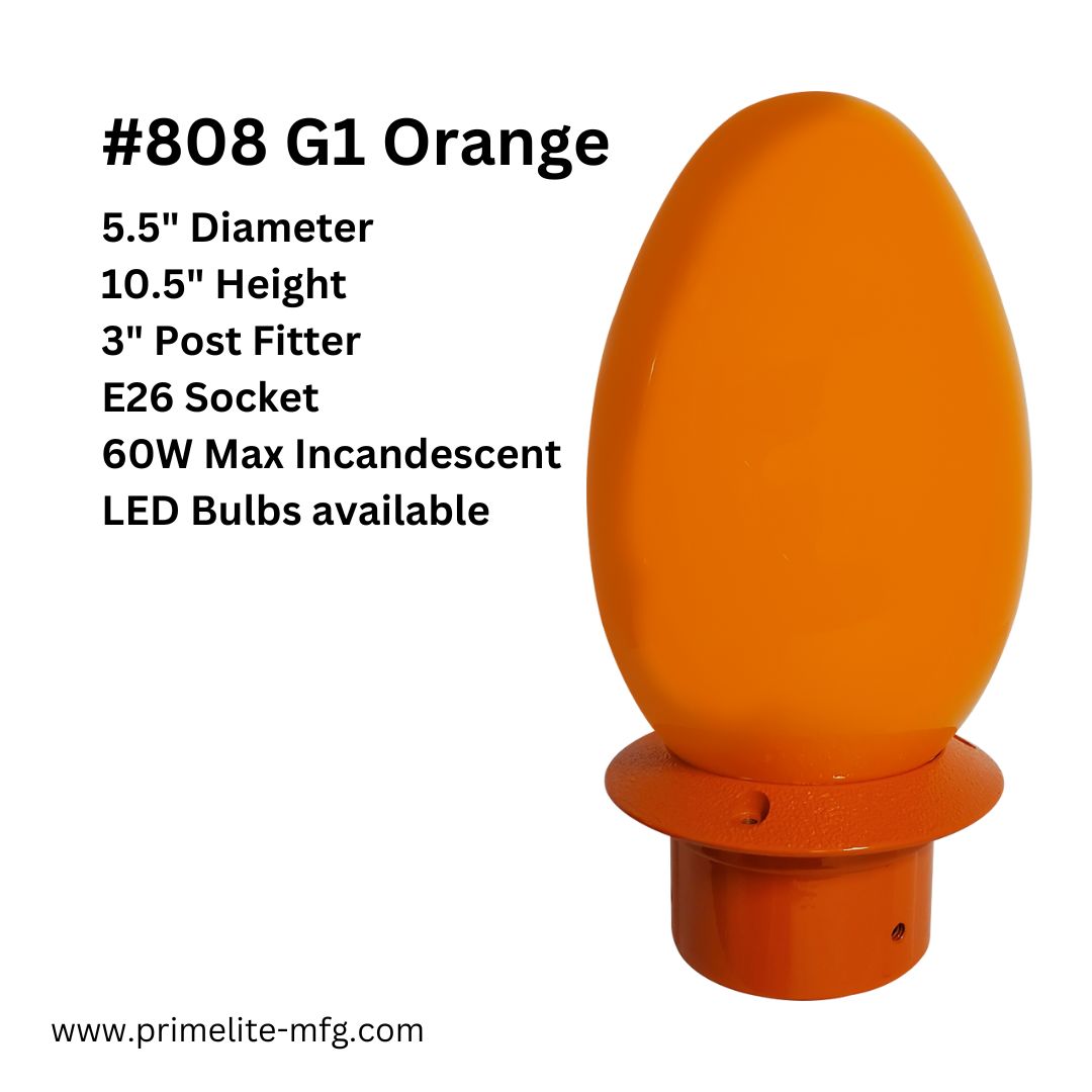 808 G1 Orange - Garden Post Light - Image 2
