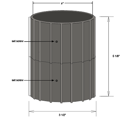 Technical Drawing - Post Coupler #88