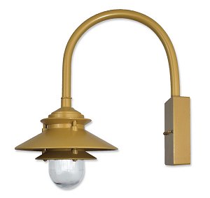 Small Pagoda on "J" Gooseneck Arm Wall Bracket