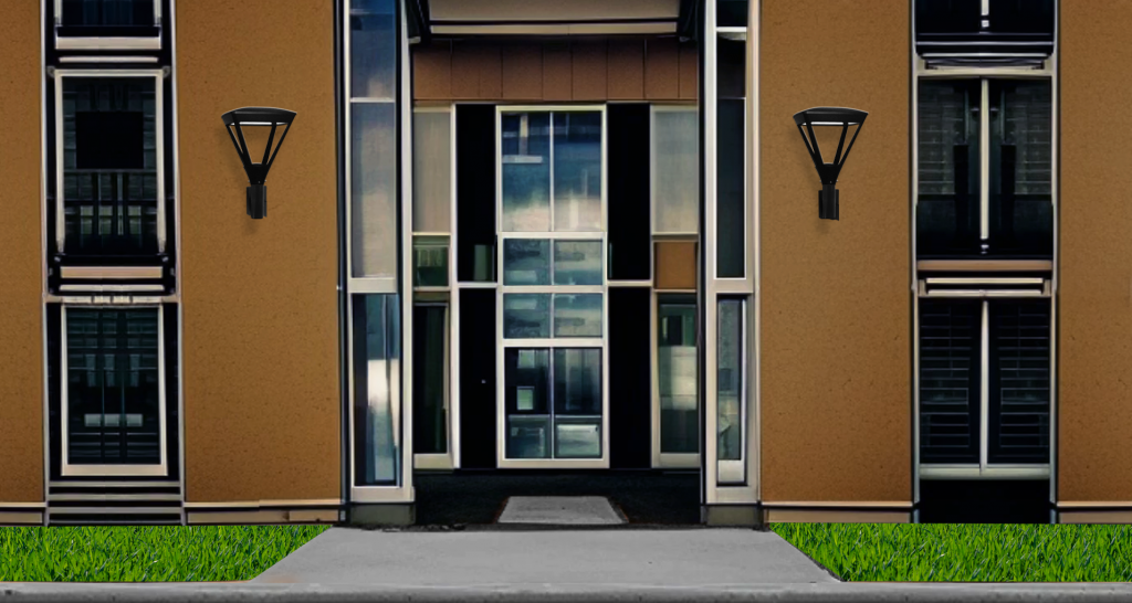 building brightened by Primelite Wall Mount #5761