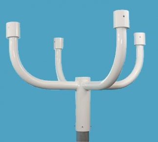 4 Light Bull horn Outdoor Post Light