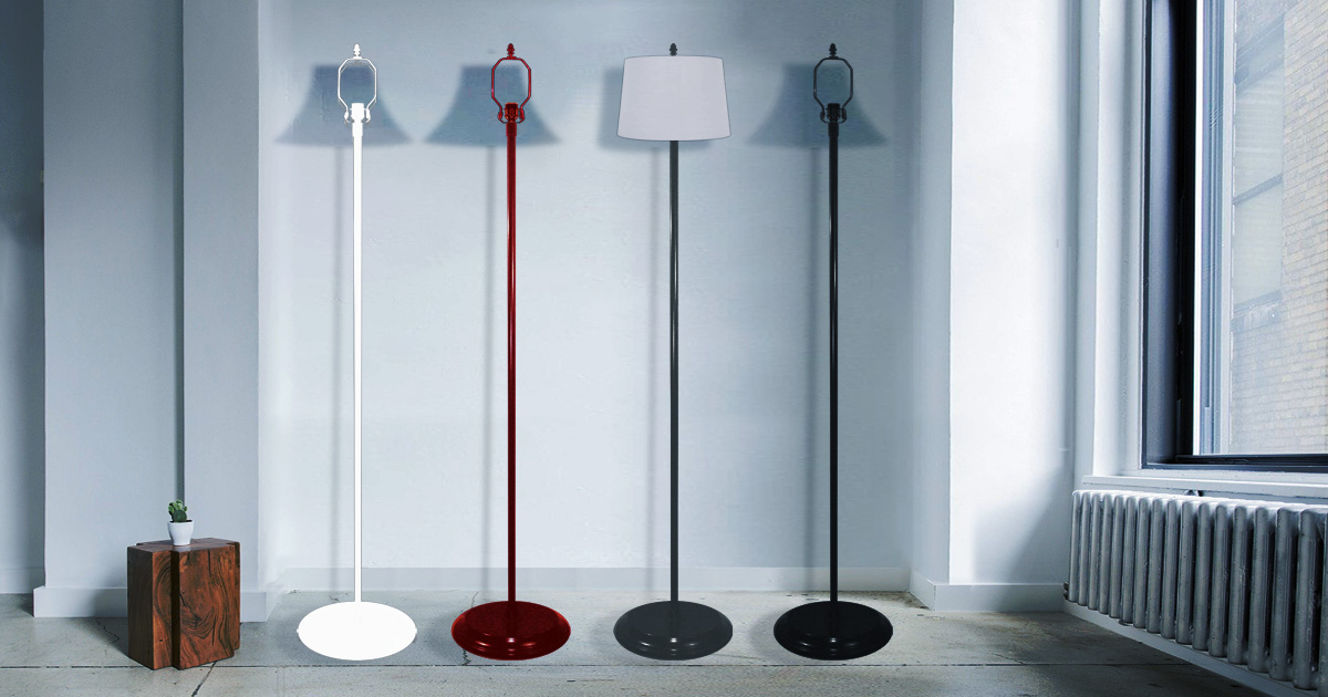 Floor Lamp #230 is available in multiple colors including painted metal finishes: nickel, chrome, bronze, brass, & more.