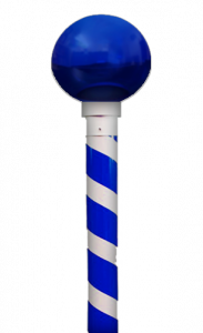 Chanukah Holiday Poles