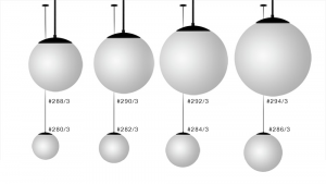 Globe Pendants 10" - 24"