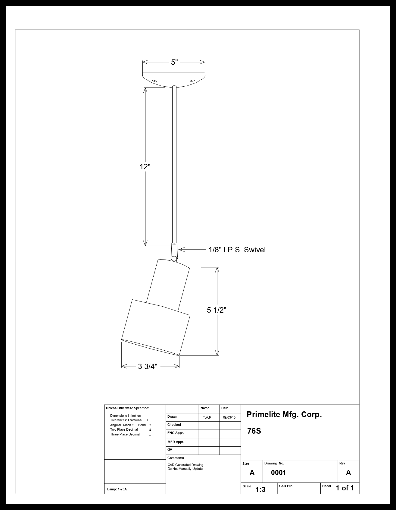 Stepped Bullet Shape Flush Celing Mount - Image 2