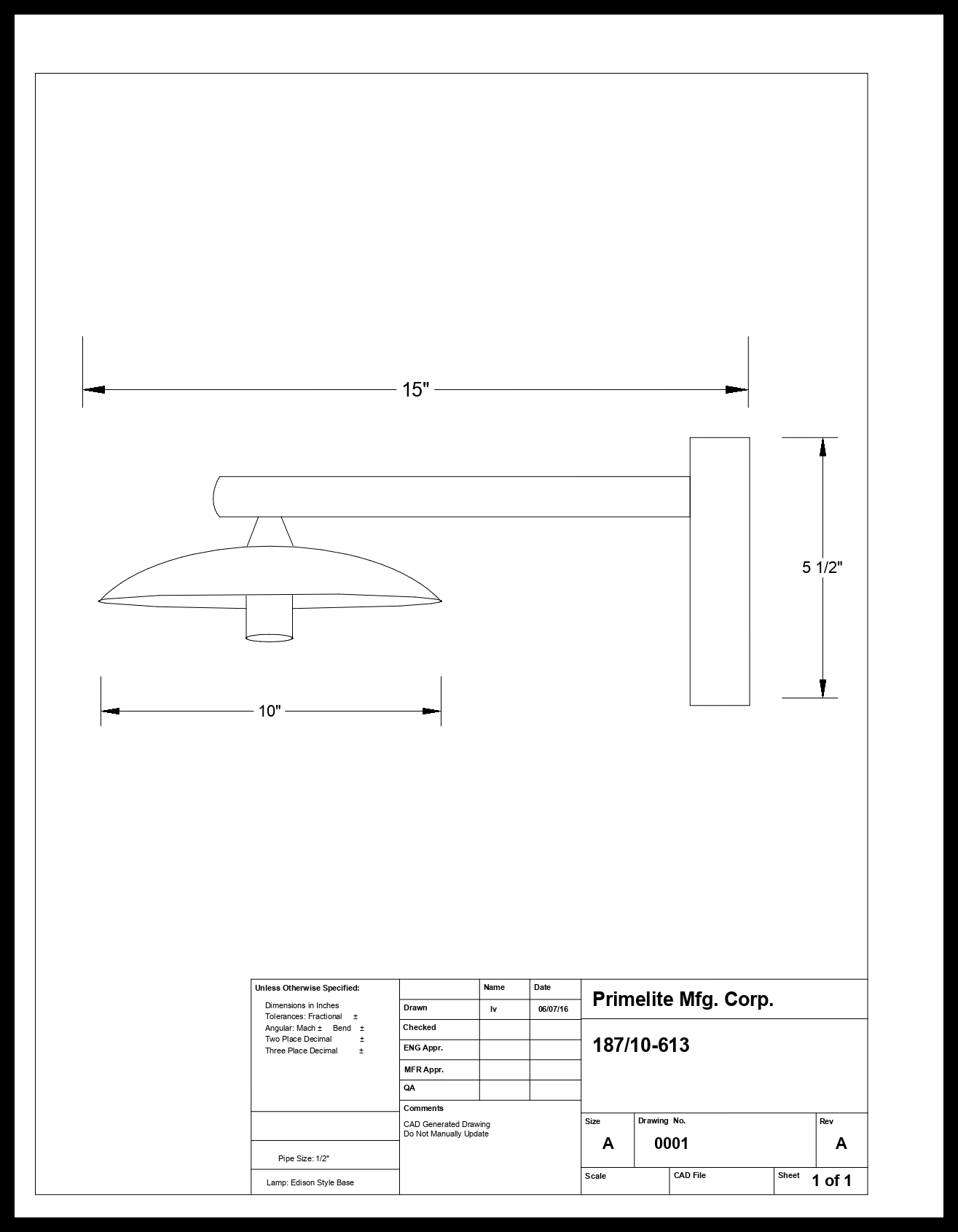 Saucer Wall Bracket Lighting - Image 2