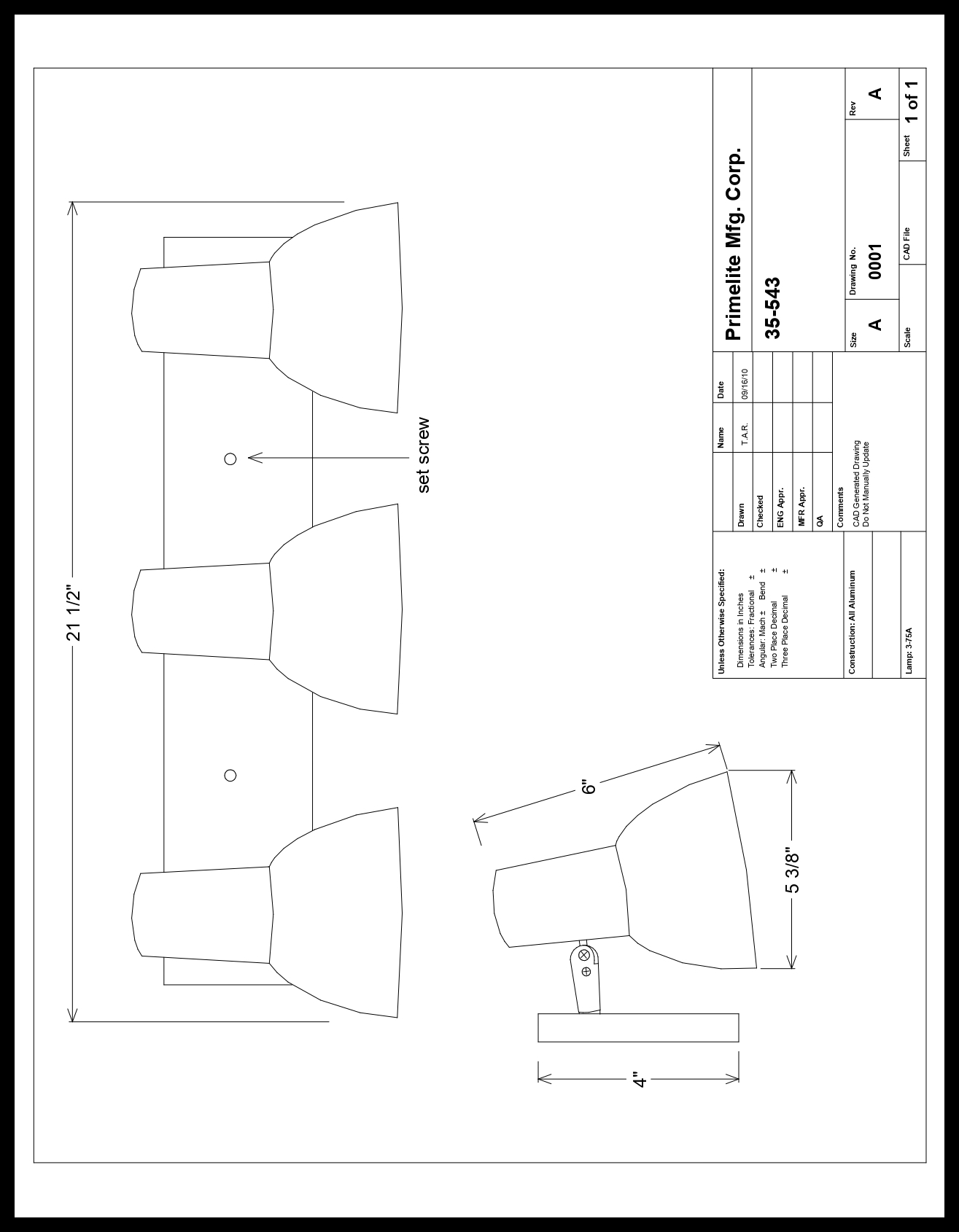 3 Bell shades Wall Mount with swivels - Image 2