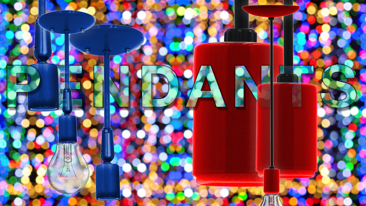 Bare Bulb Pendants #443 & #445