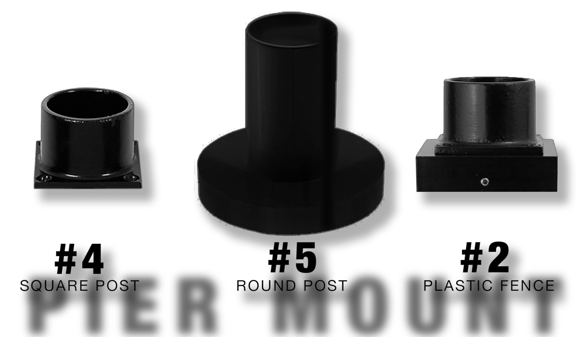 pier mounts #2, #4, #5